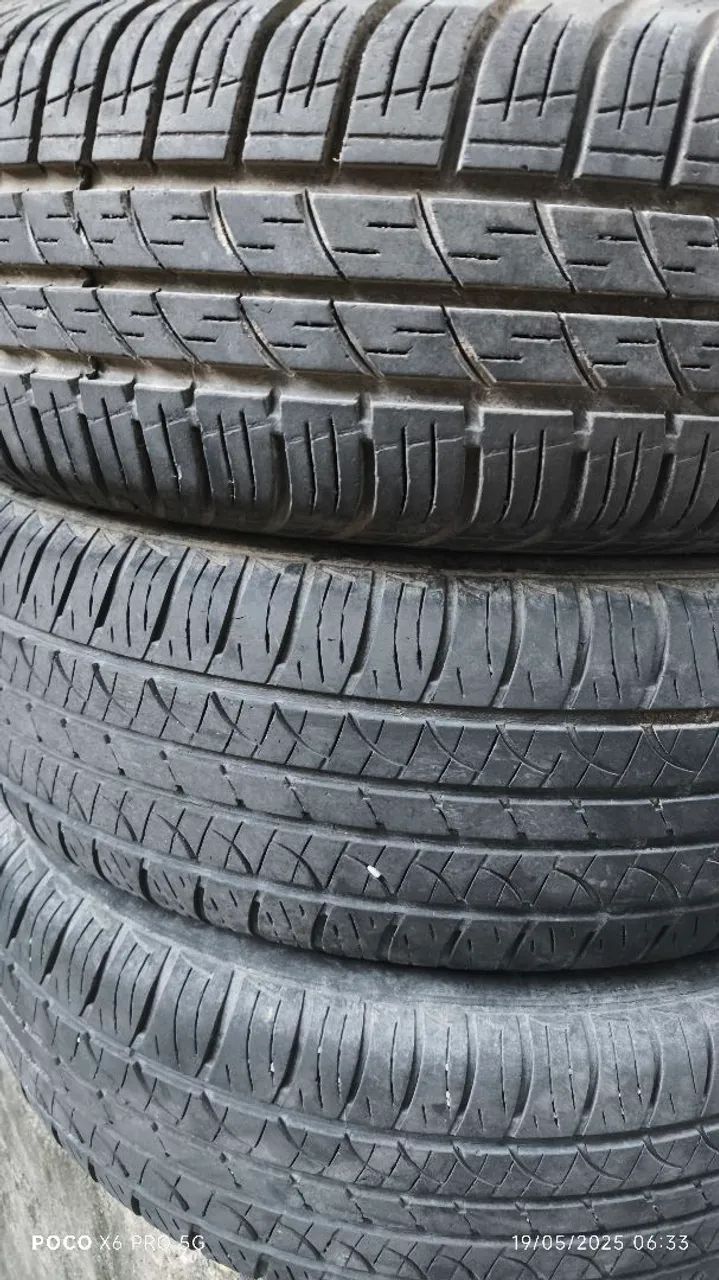  5 Pneus usados aro 14,    185/65/14