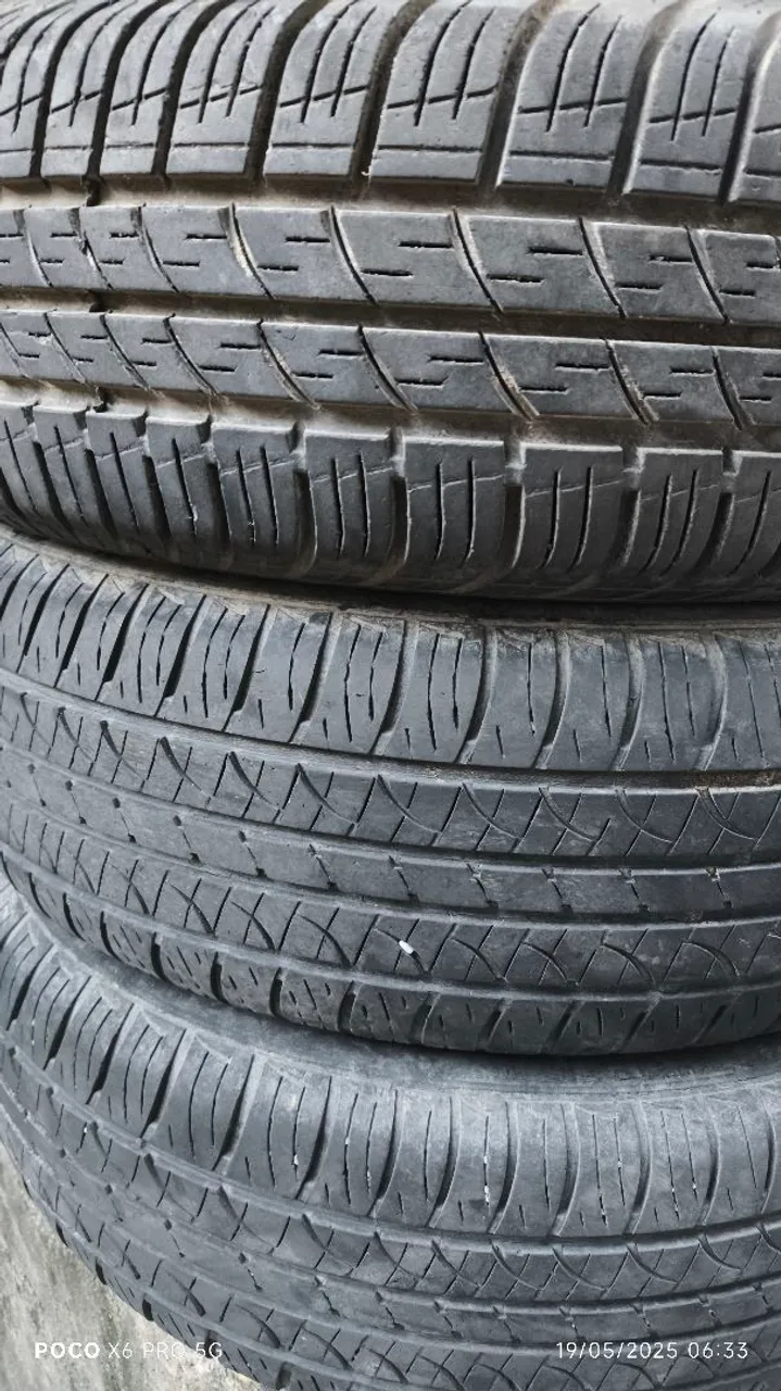 5 Pneus usados aro 14, 185/65/14