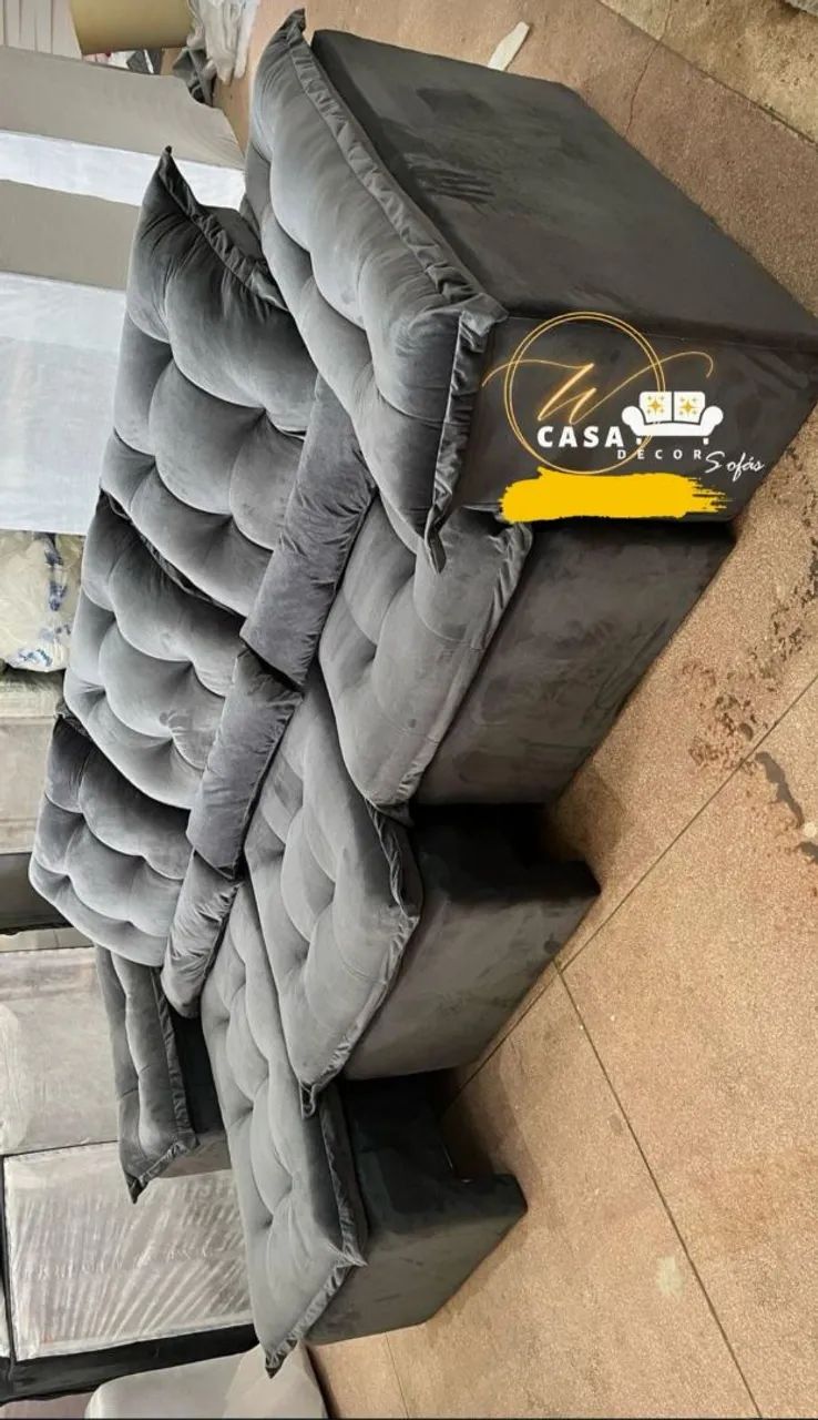 Sofá de luxo direto da fábrica, frete grátis 