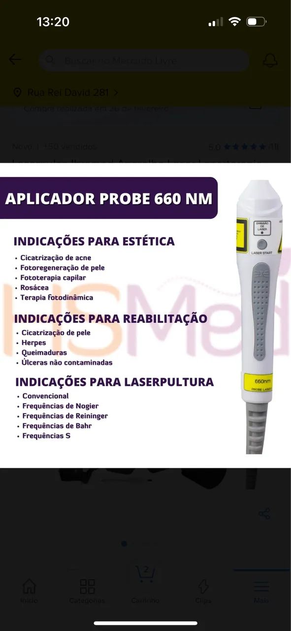 Laserpulse portátil