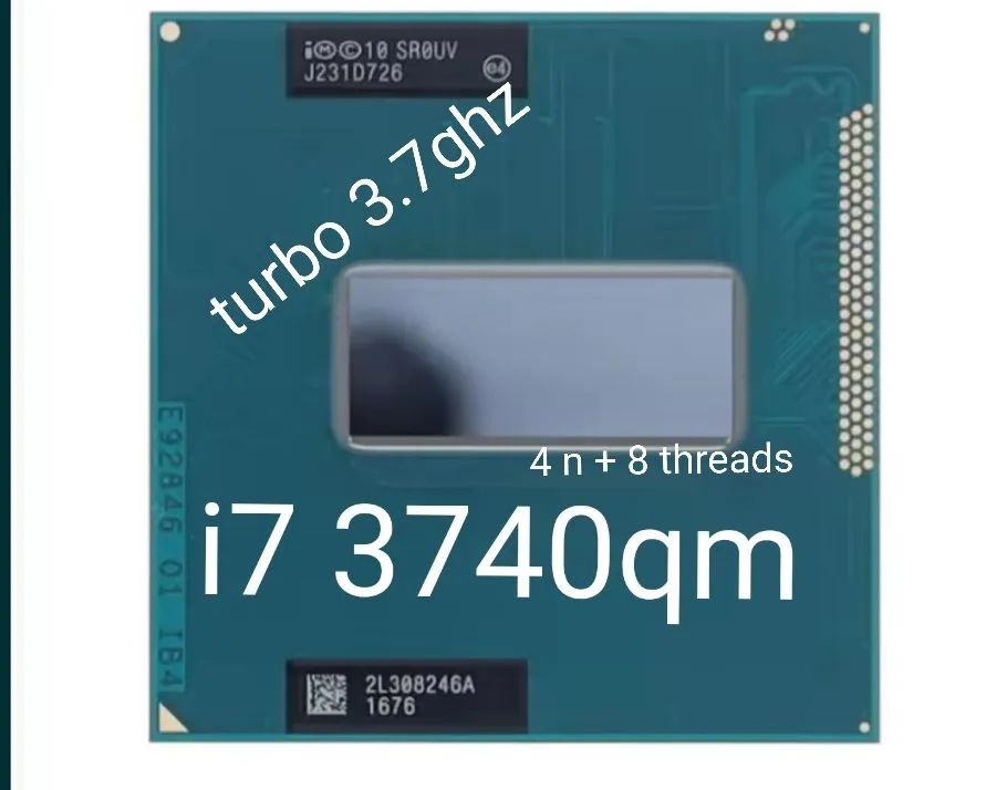 i7 3740qm 3.7 GHz Processor with 4 Cores and 8 Threads for Notebook Graphics 4000k63824107745025120