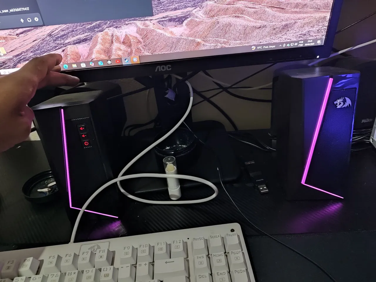 Caixa de Som Redragon RGB Gamer