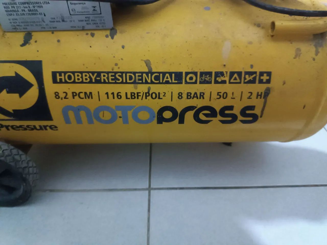 Compressor Motopress 50L - Foto 3
