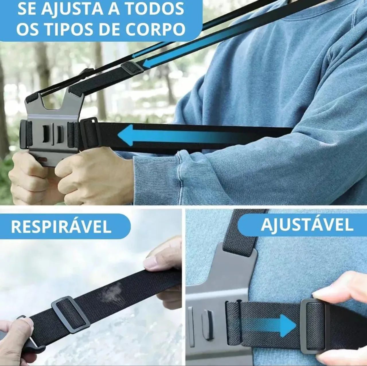 Suporte Peitoral para Celular e Câmera - Ação Livre - Foto 4