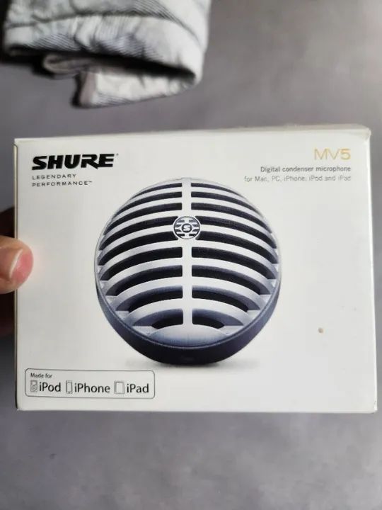 Microfone Profissional Digital SHURE MV5 - Foto 2