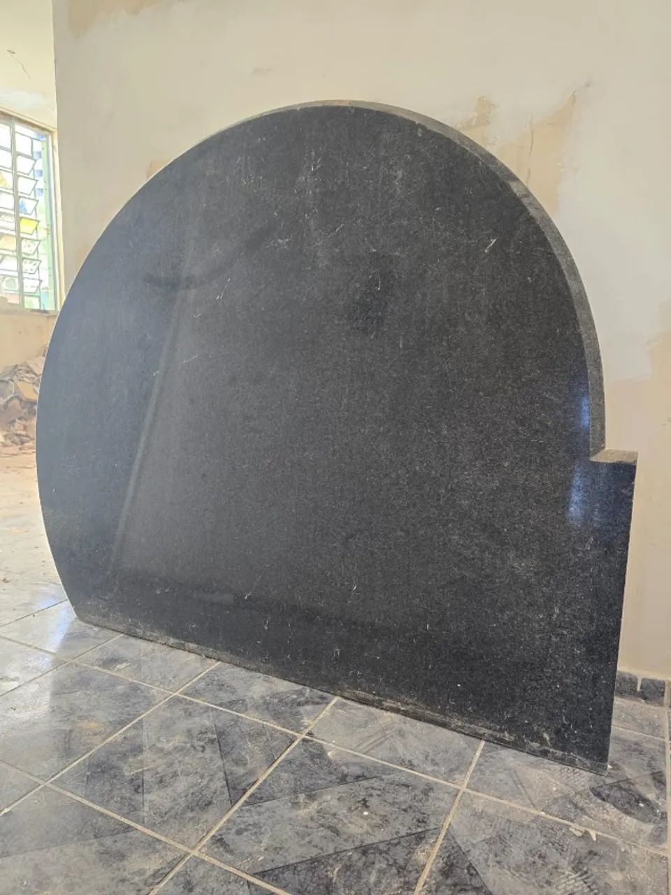 Mesa de Granito Preto Semi Círculo - Foto 3