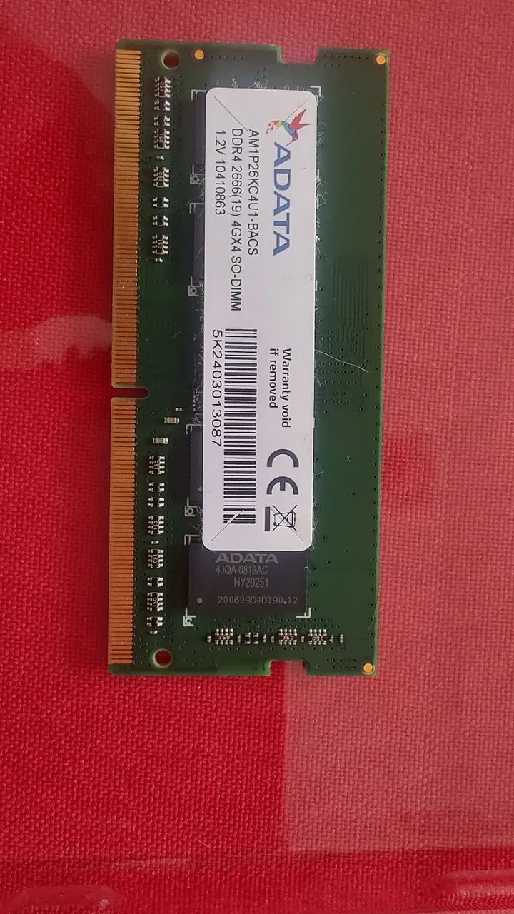 Memória Ram Adata 4Gb64308010727299120