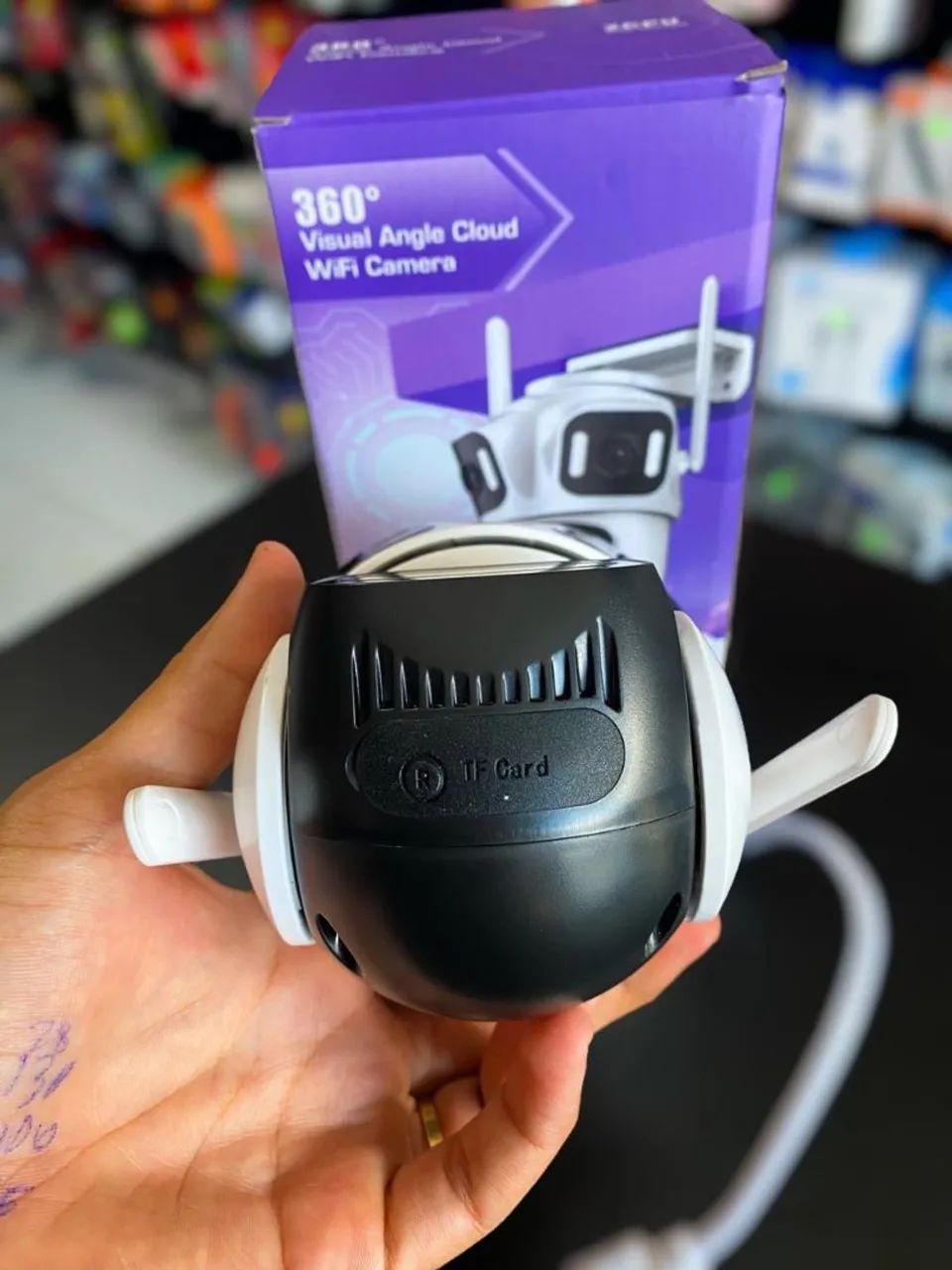 CÂMERA WIFI 3 LENTES EXTERNA A PROVA D?ÁGUA 360 - Foto 3