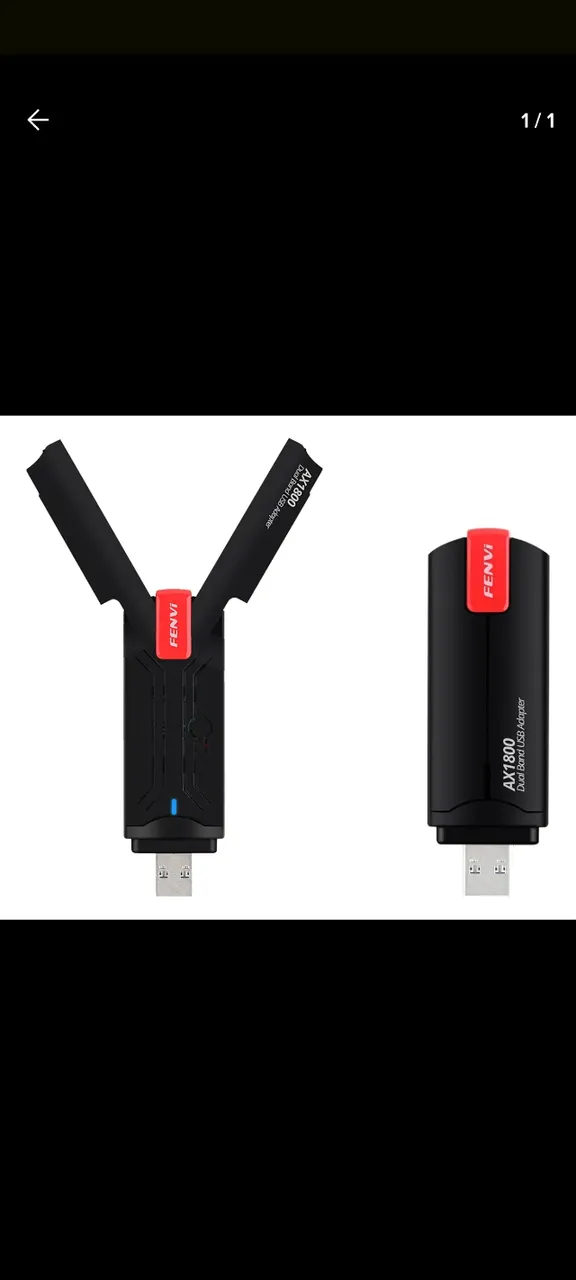Adaptador Wifi 6 Fenvi Ax1800 Dual-band 2.4g 5ghz - Usado 1x