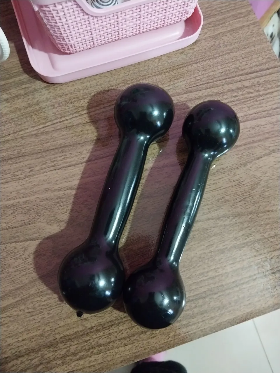 Halteres academia pretos 1 k