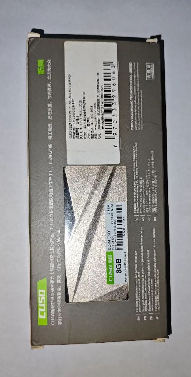 MEMÓRIA CUSO DDR4 3600 2x8gb RGB  SOMENTE VENDA  - Foto 2