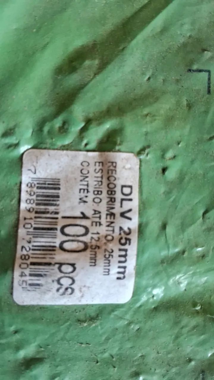 Recobrimento 25 mm para estribo até 12.5 mm.DLV 25 mm