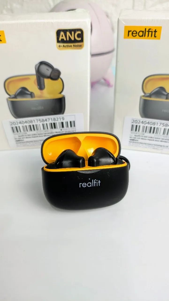 Fone Realfit F3 ANC Bluetooth 5.4 - Preto - Foto 2
