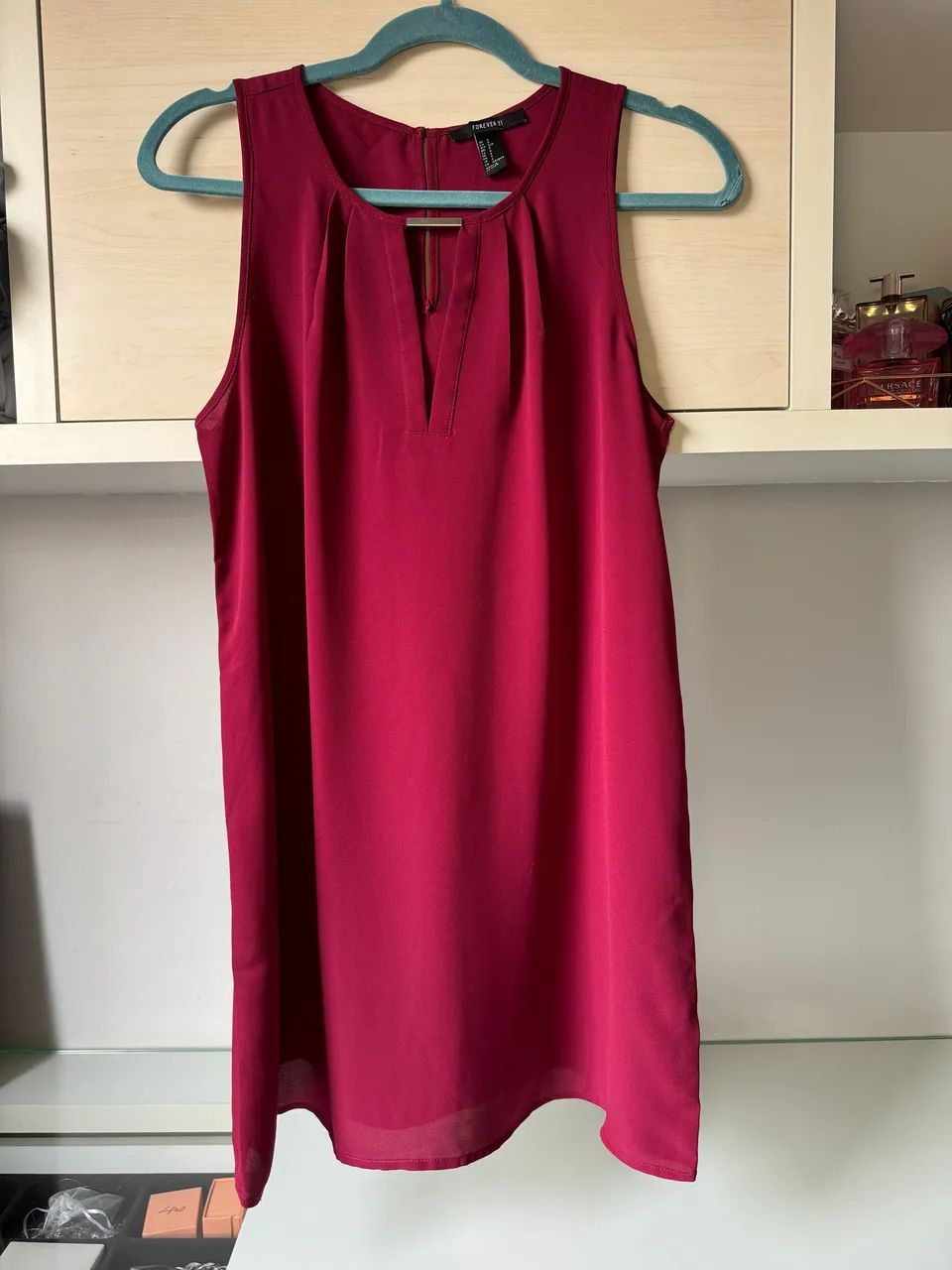 vestido bordo forever21