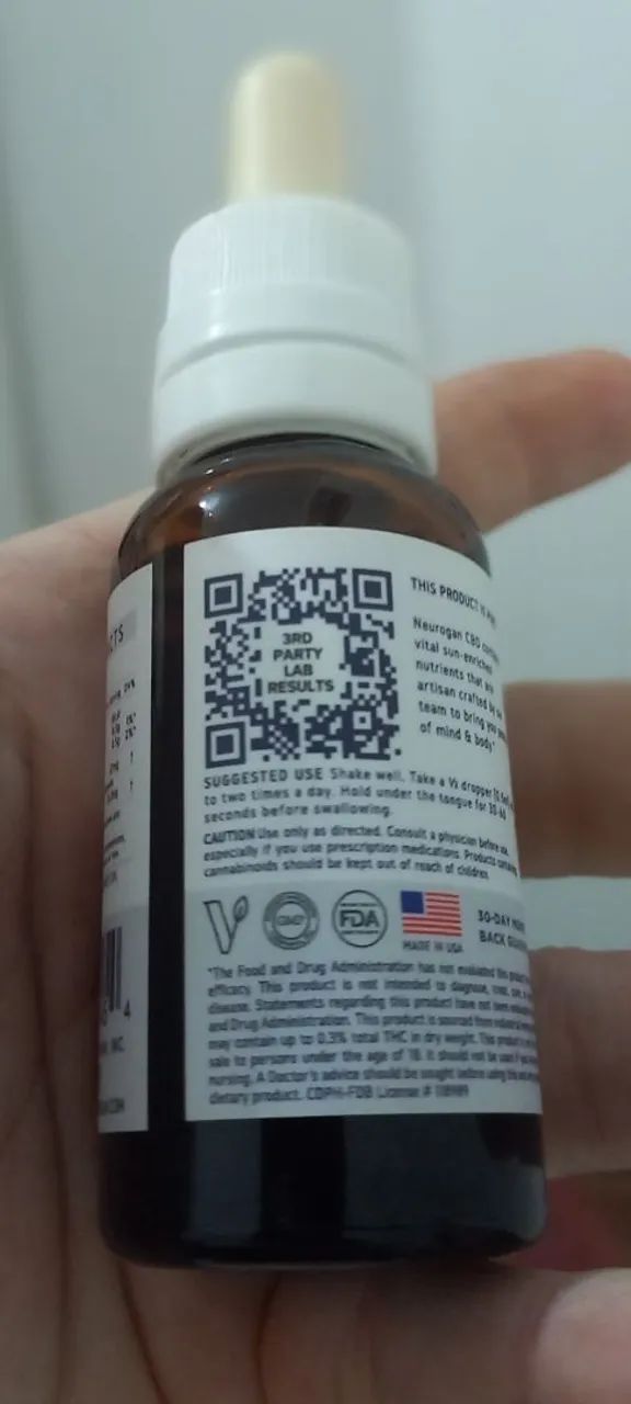 Óleo de CBD de Espectro Total Neurogan 2000mg - Foto 3