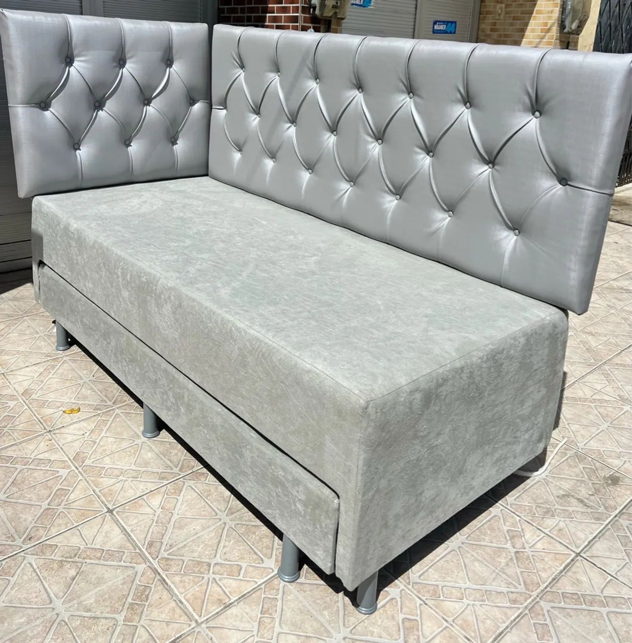 BI cama completa com cabeceira modelo L - Foto 2
