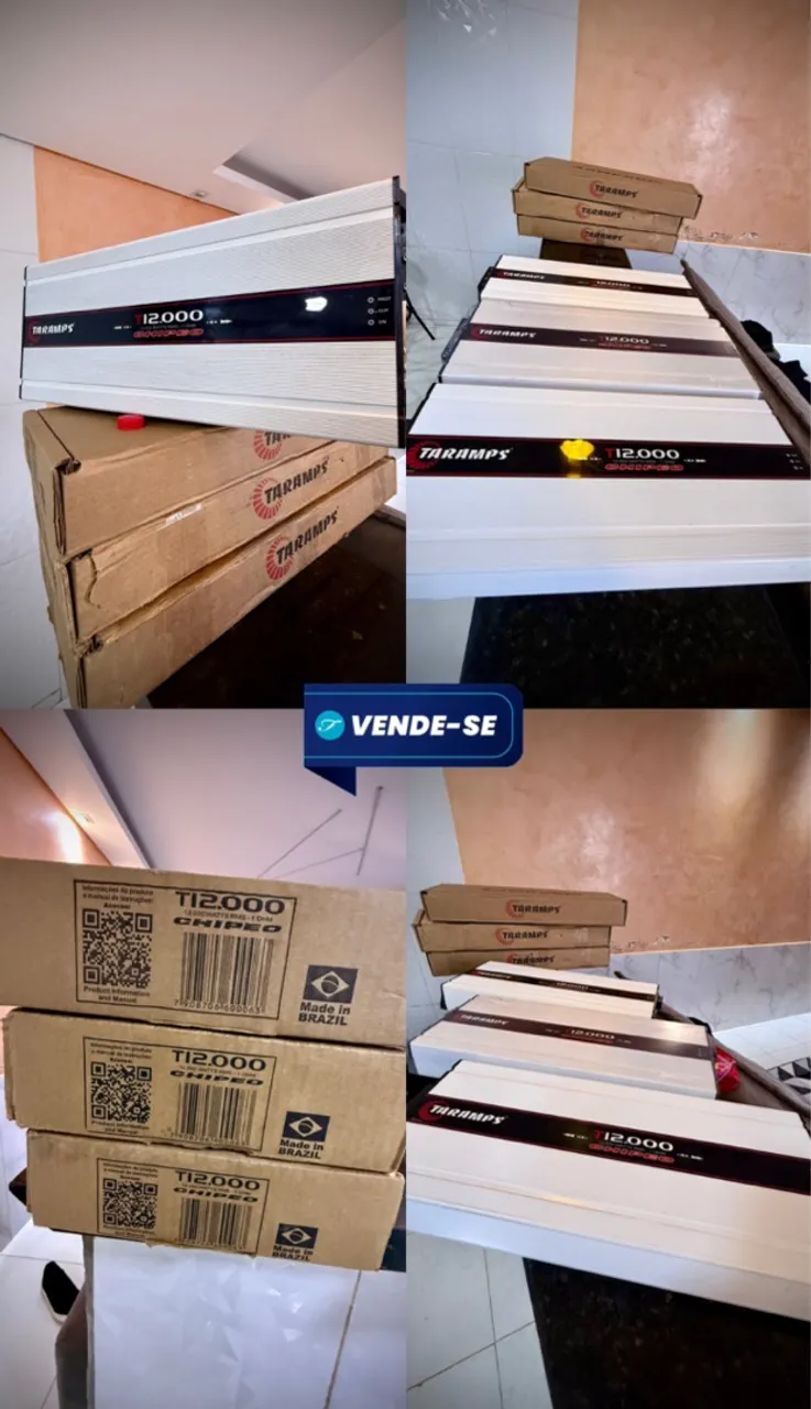 Amplificador Taramps T12000 Chiped 1 Canal 12000W RMS - Novo