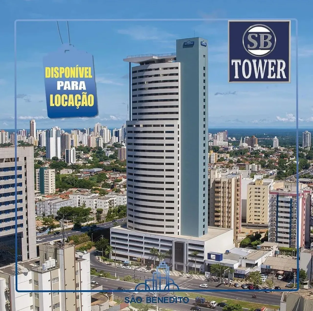 Sala para aluguel possui 64 metros quadrados com 2 garagens, no Sb Tower, Alvorada - Cuia
