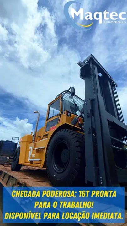 Empilhadeira de 16T CABINADA - LOCAÇÃO imediata - Foto 2