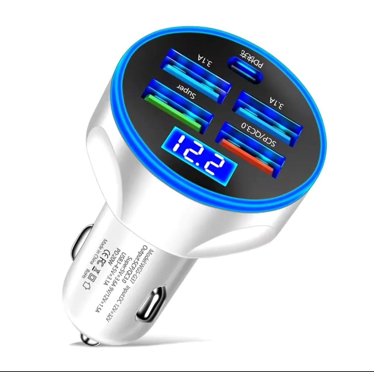Fonte p/ carro Turbo Nova c/ Tipo C e USB (Não entrego) - Foto 3
