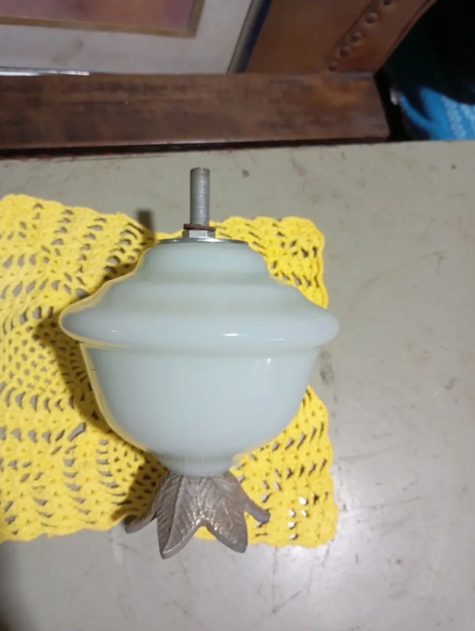 abajur antigo pequeno sem cupula e sem bocal - Foto 2