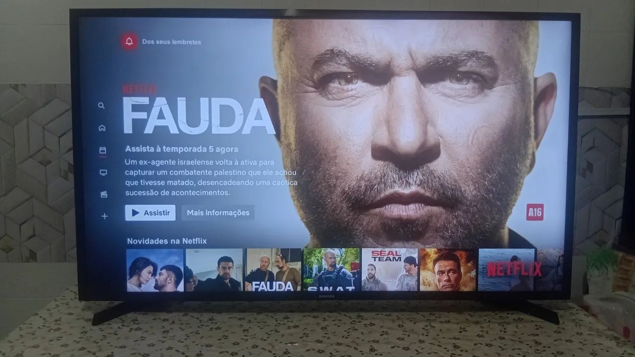 Tv smart sansung 43 polegadas estado de nova 