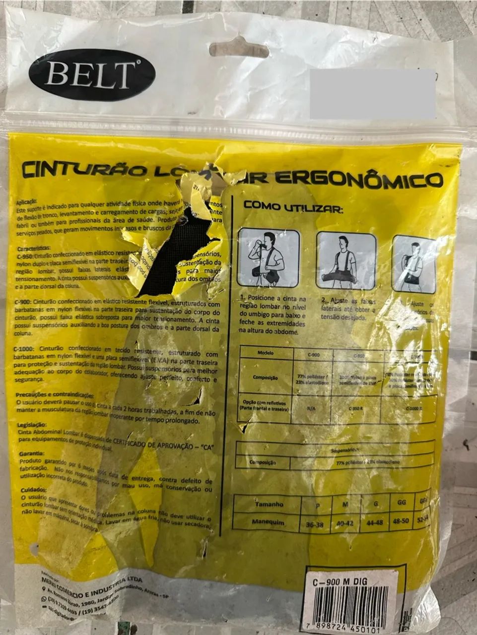 Vendo Cintas ergonômicas NOVAS (M) - Foto 2