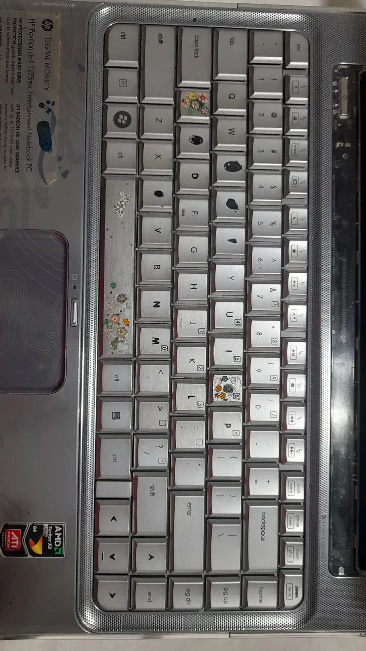 Notebook hp dv4 1275mx com defeito - Foto 3