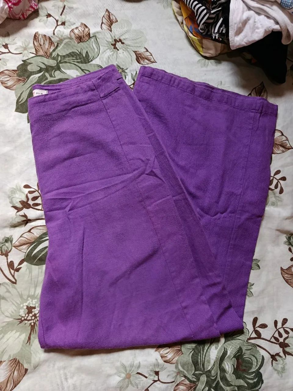 Calça wide leg