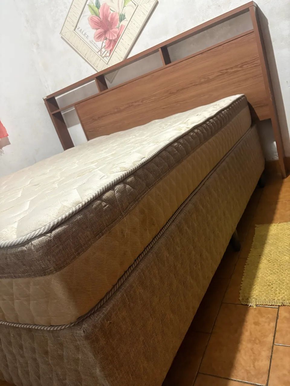 Cama box de casal com colchão e cabeceira  - Foto 2