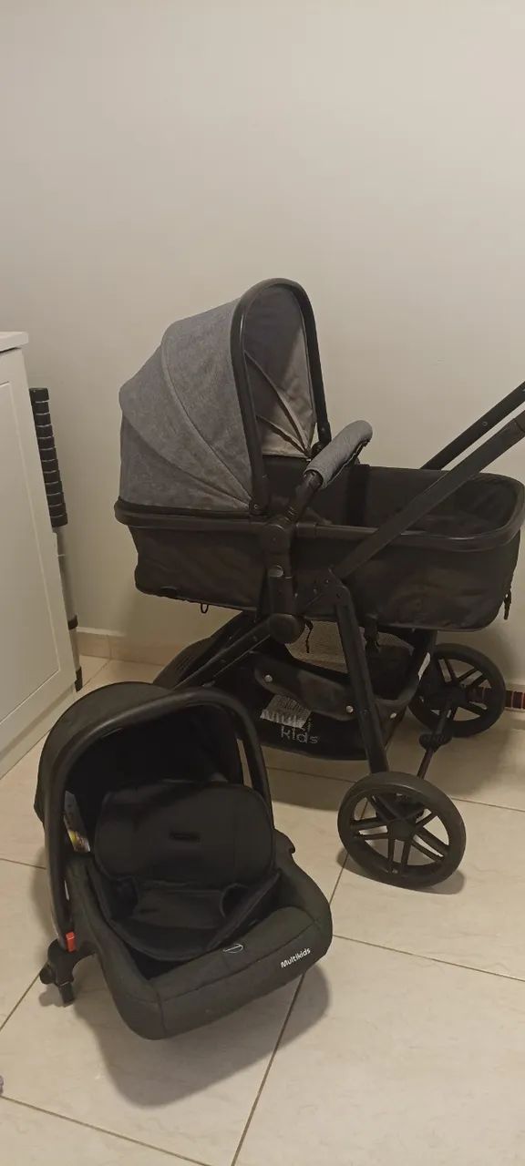 Carrinho de bebê 2 em 1 multikids  - Foto 4
