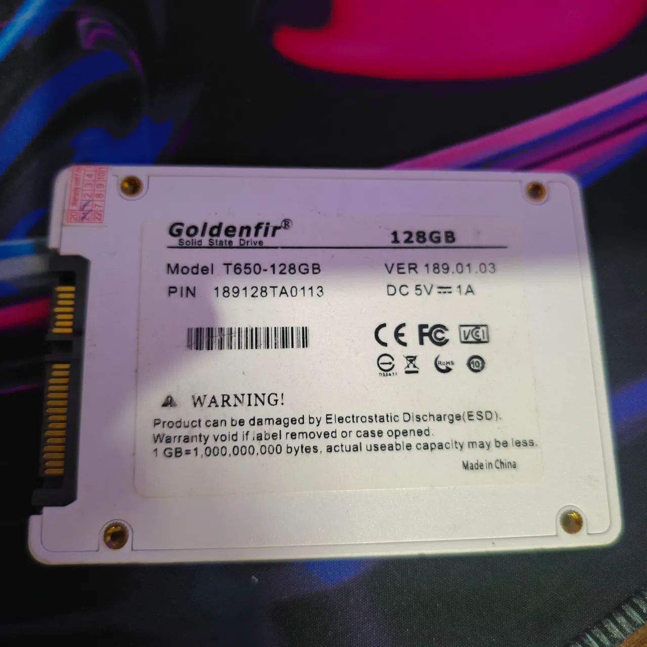 SSD 128GB funcionando perfeitamente - Foto 2