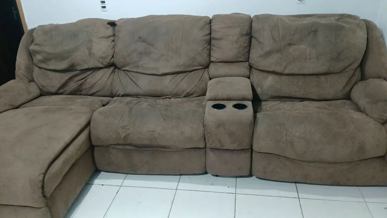 Sofa retratil e reclinável elétrico 