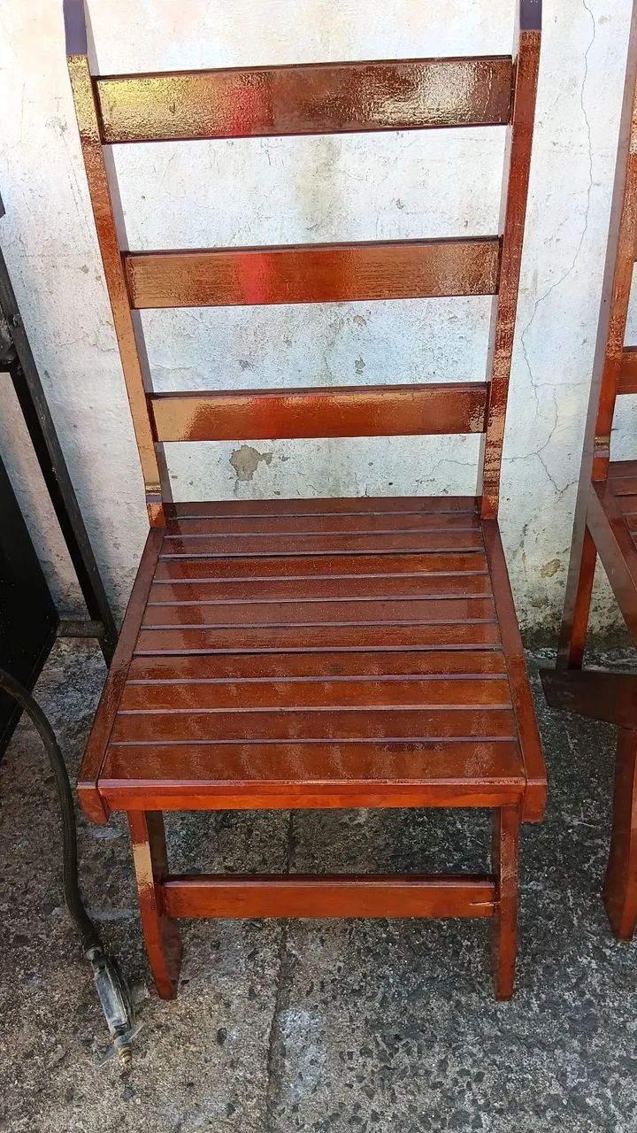 Jogo De Mesa Madeira De Lei - Foto 4