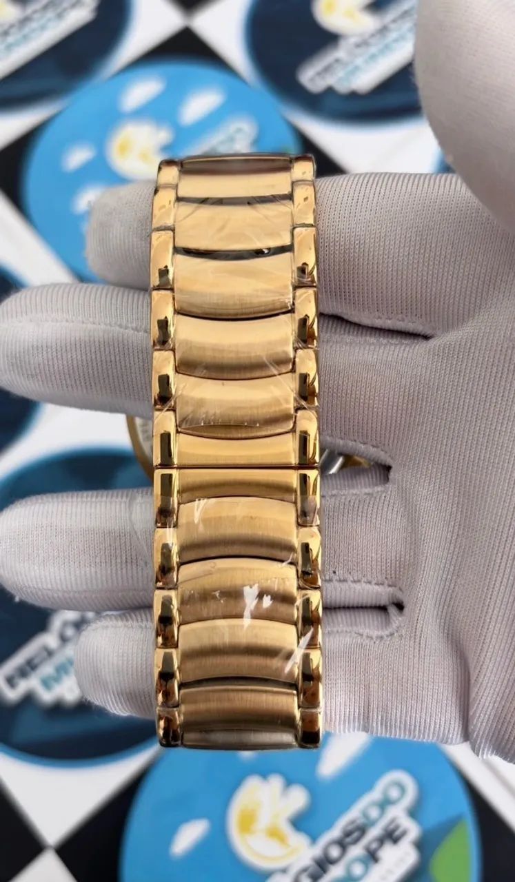 RELÓGIO BVLGARI AUTOMÁTICO - DOURADO - Foto 4