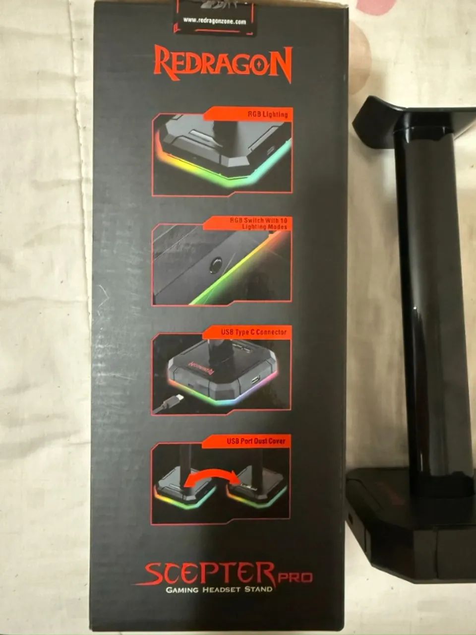 SUPORTE GAMER PARA HEADSET - REDRAGON - ORIGINAL - Foto 3