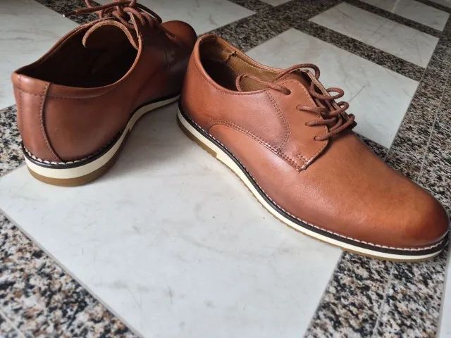 Sapato Couro MocFlex Cor Caramelo 37/38 - Foto 3