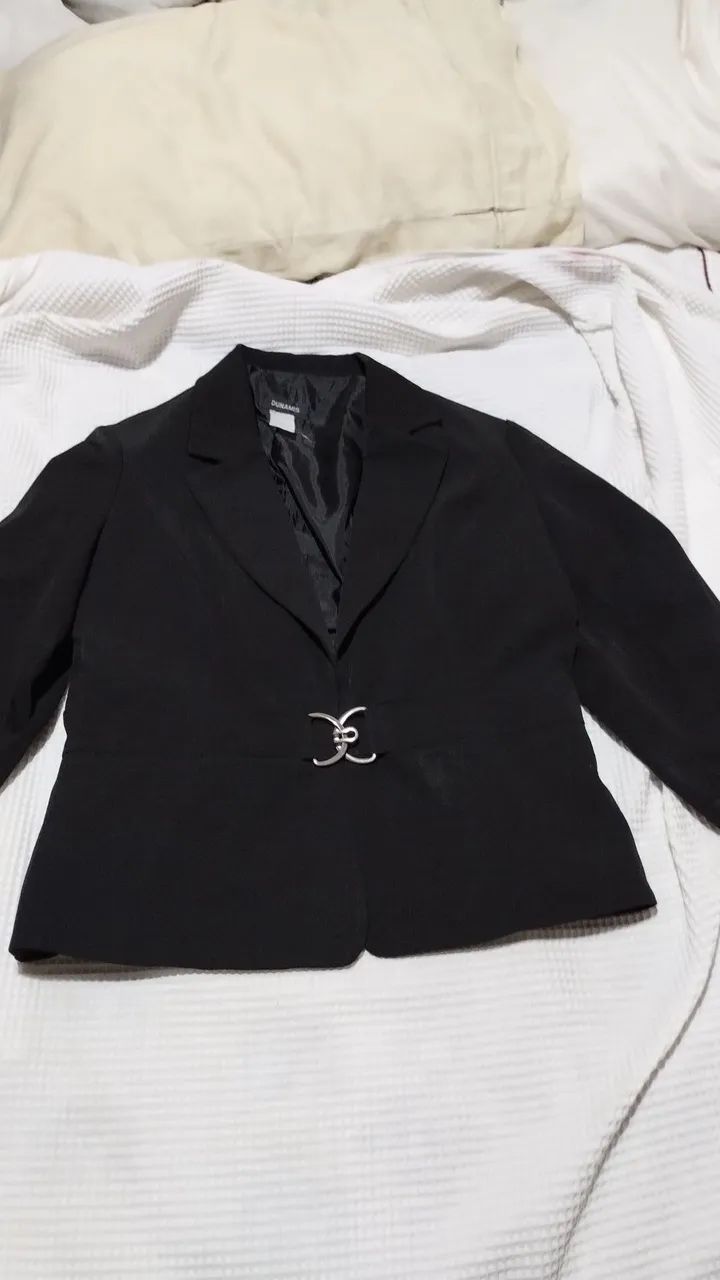 Blazer feminino preto  - Foto 5