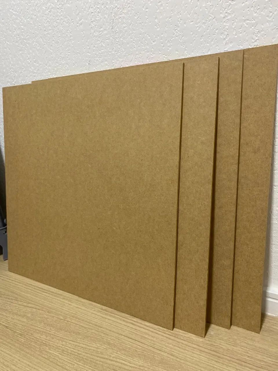 4 chapas de MDF cru 50cm x50 cm 6 mm - Foto 2