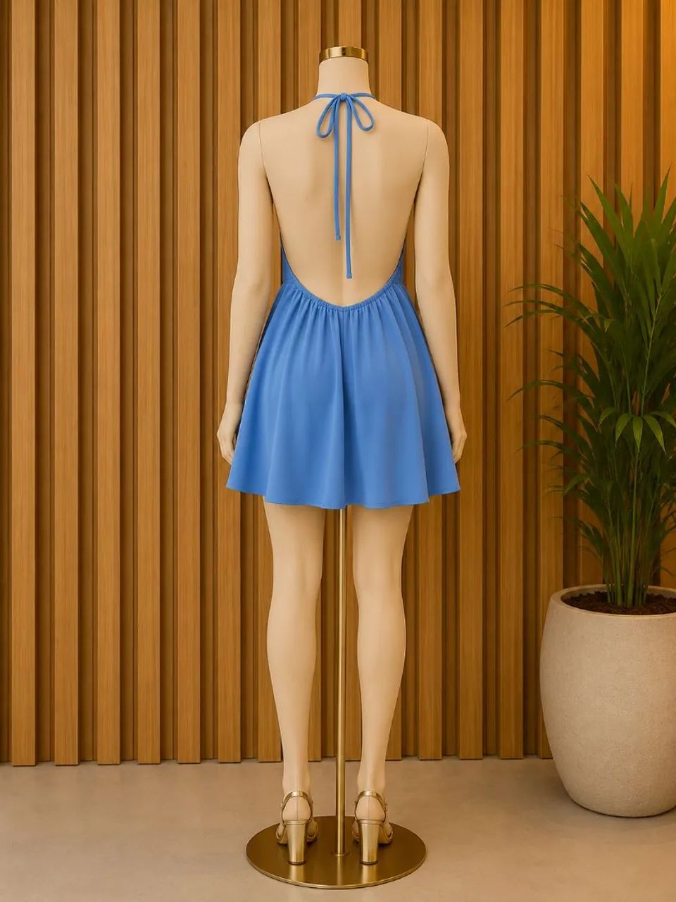 Vestido Azul Sexy - Foto 2