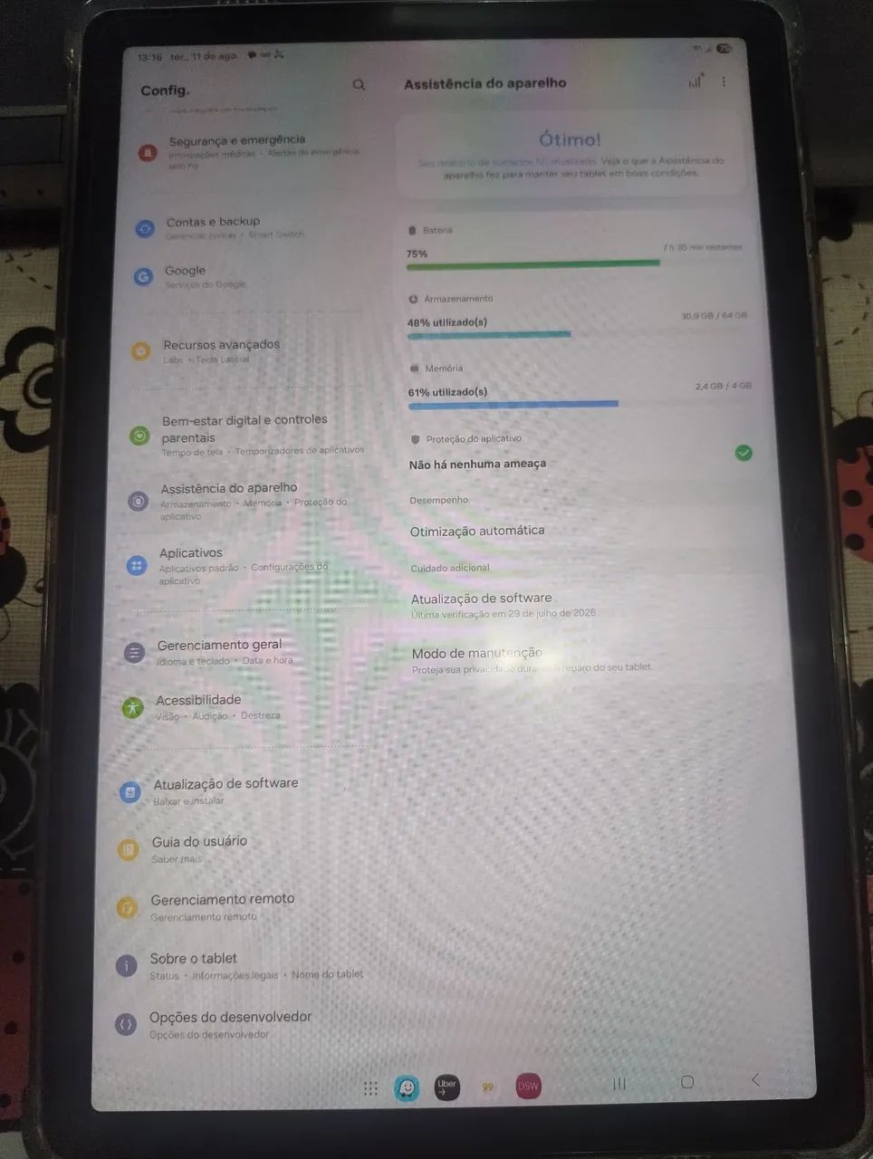 Tablet Samsung Galaxy Tab A9+ 5G - Com Capa, Película e Nota Fiscal - Foto 2