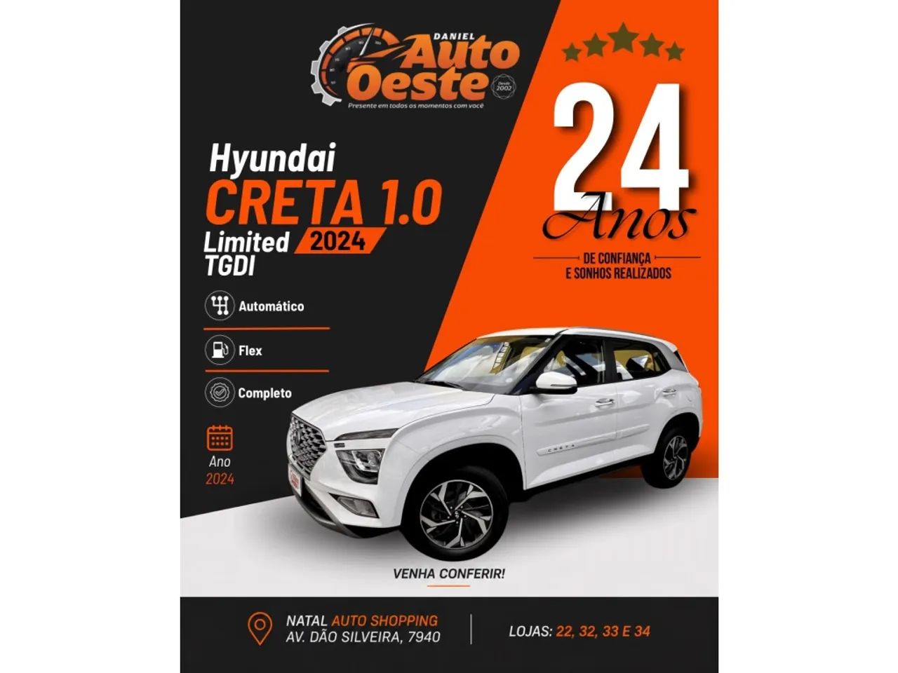 Hyundai Creta Creta Limited 1.0 TB 12V Flex Aut. 2024