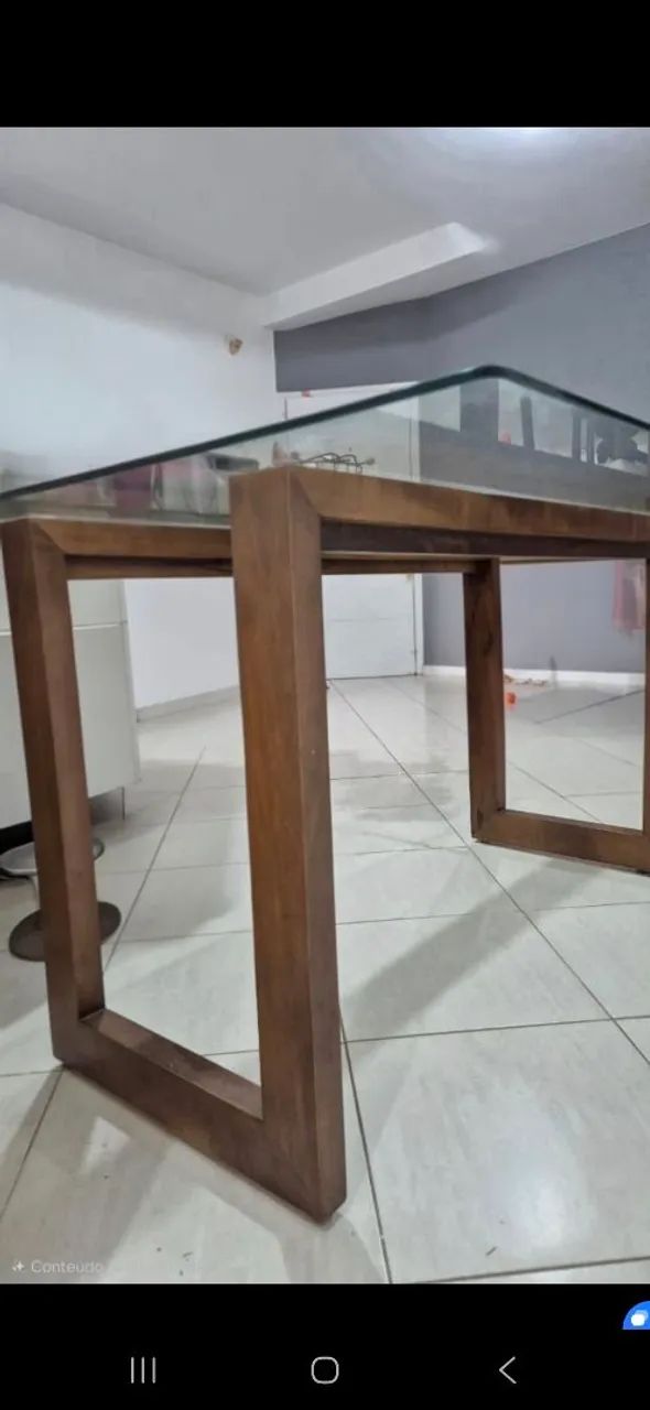 Mesa de vidro 4 lugares - Foto 5