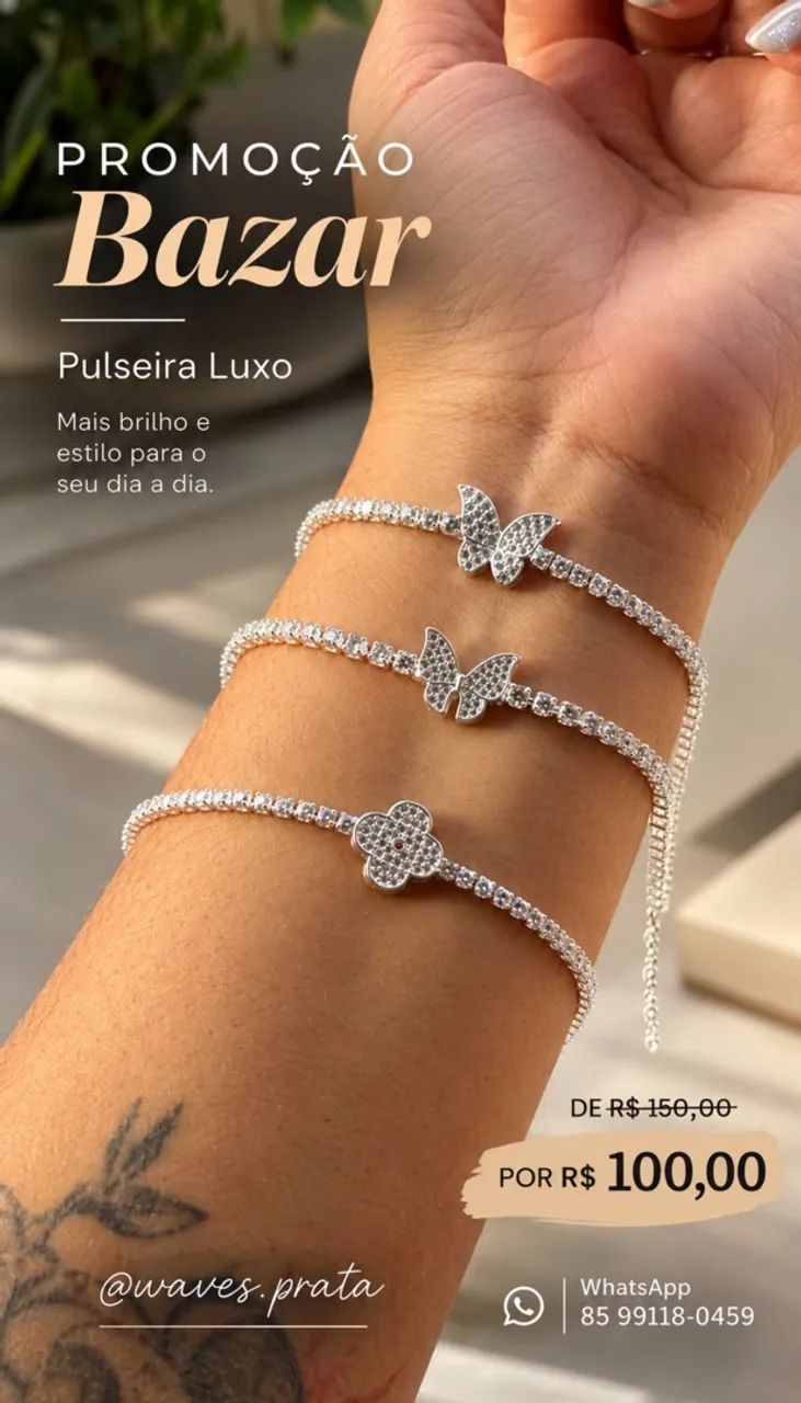 Pulseira Luxo Prata 925