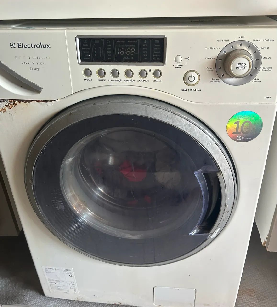 Lava e Seca Electrolux 9kg ECOTURBO