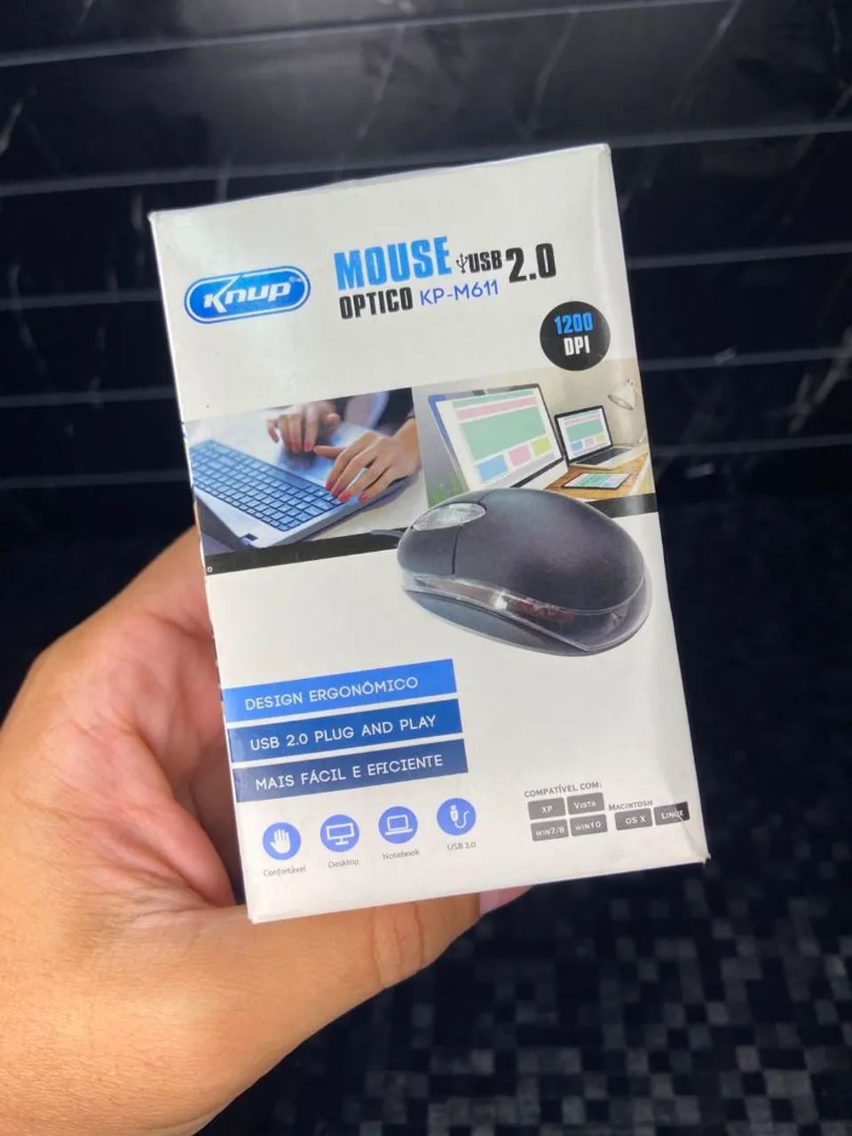 MOUSE ÓPTICO COM FIO USB 2.0 - KP-M611 KNUP  - Foto 4