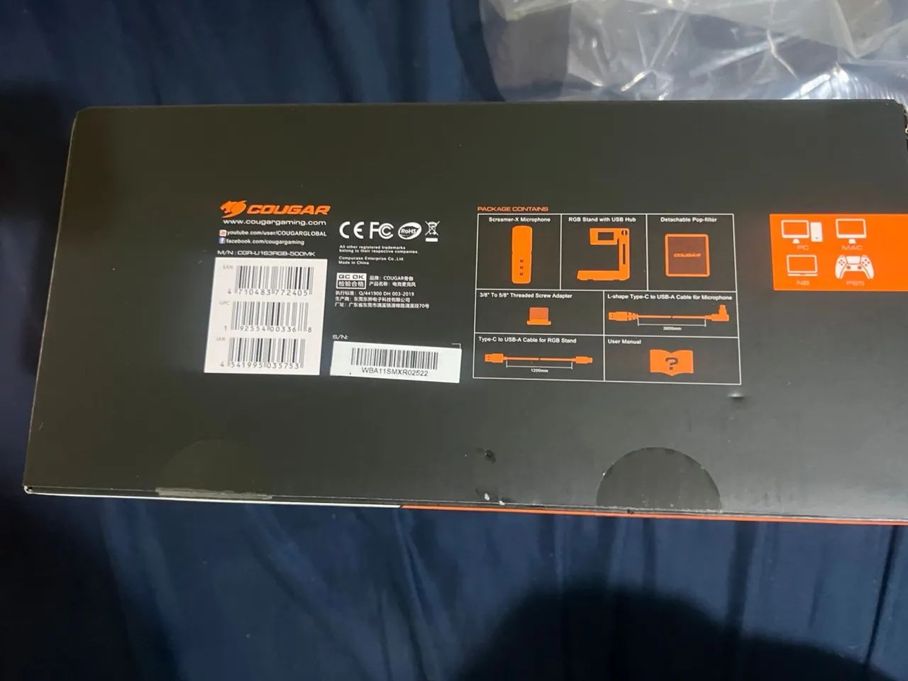 MICROFONE COUGAR SCREAMER X LACRADO - Foto 2