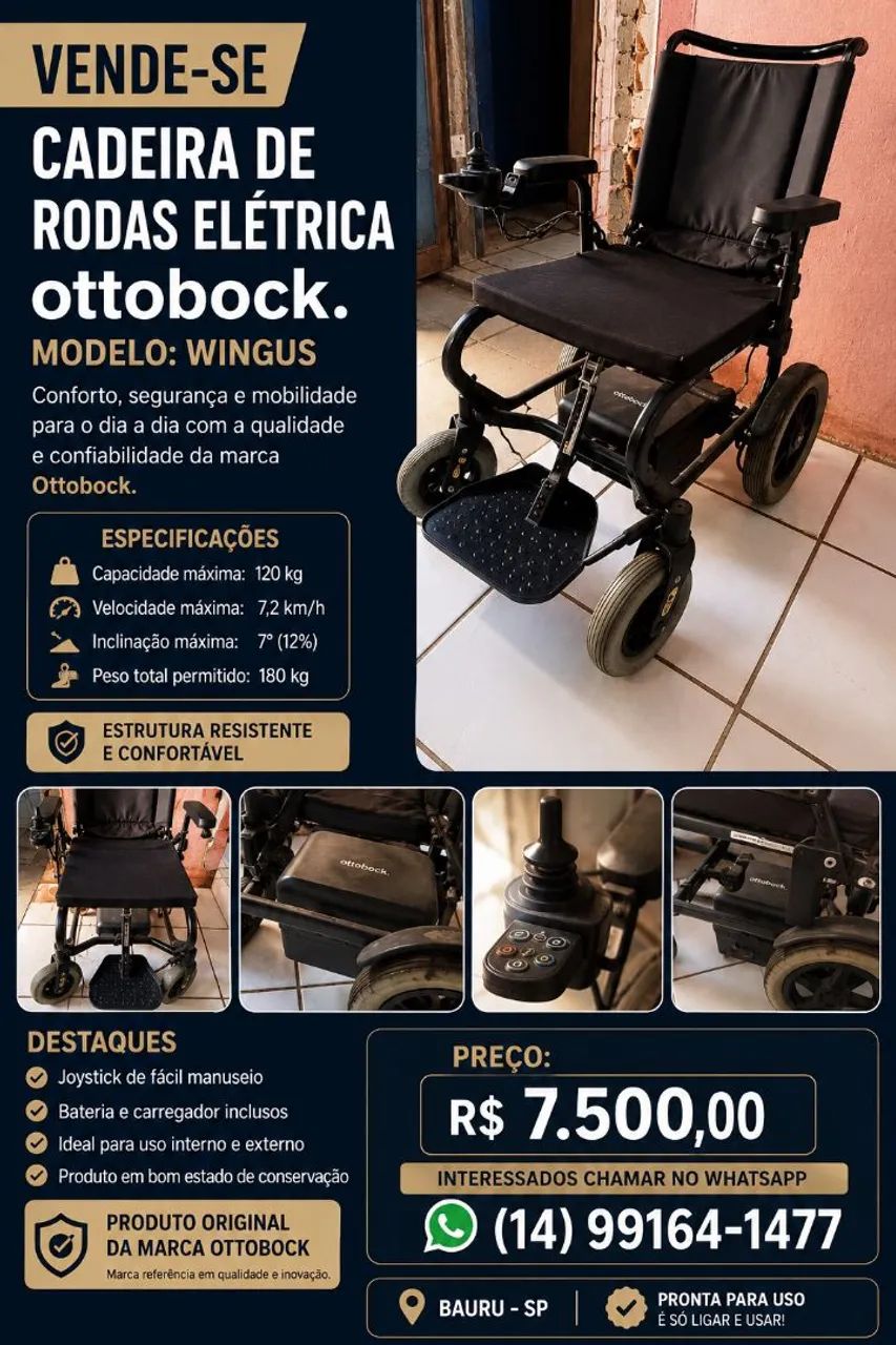 Cadeira Elétrica Ottobock 