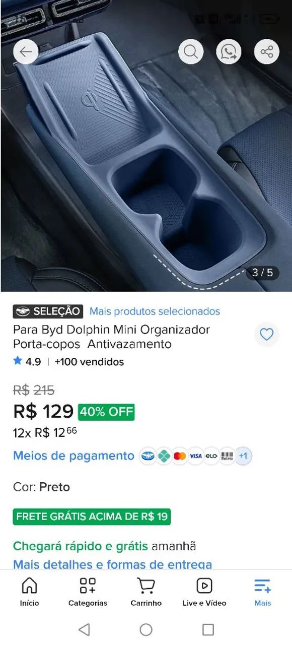 Porta copos Dolhpin BYD - Foto 3