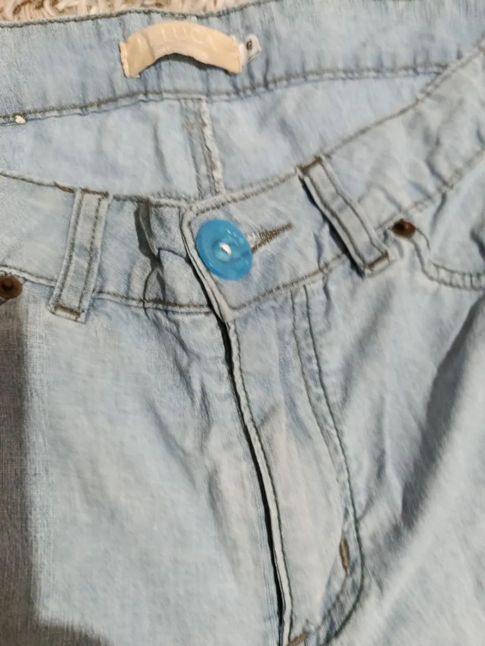 CALÇA JEANS BELUGA 40 FEMININA RETRO - Foto 3
